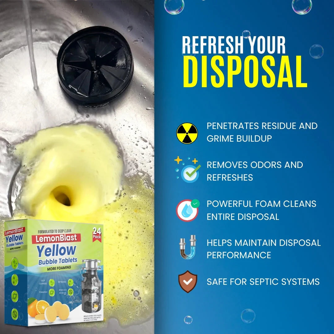 LemonBlast Yellow Bubble Tablet Cleaner (Buy 1 Get 1 Free)⭐️⭐️