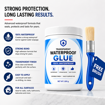 🧱Transparent Waterproof Glue + Free Brush 🔥🧱🧱