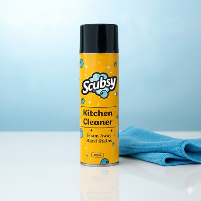 Scubsy India's #1 Foam-Based Complete Kitchen Cleaner & Disinfectant
