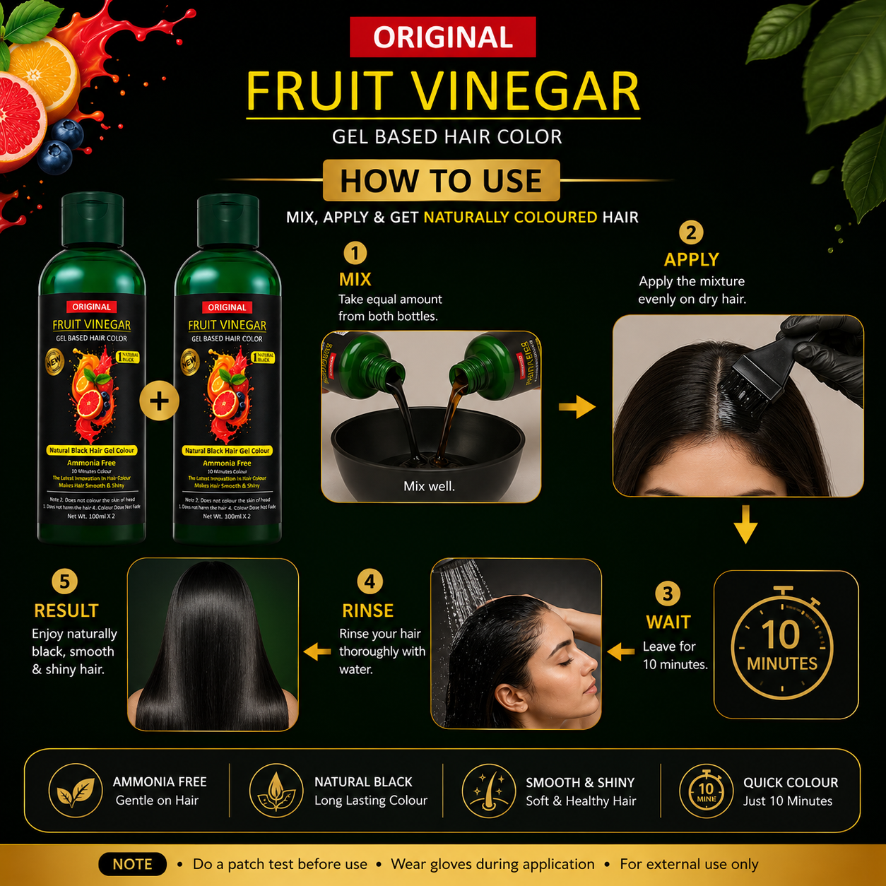 FruitVeda™️ Fruit Vinegar Gel Hair Color🪮🪮