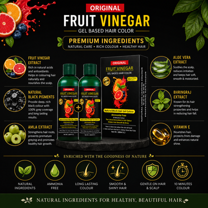 FruitVeda™️ Fruit Vinegar Gel Hair Color🪮🪮