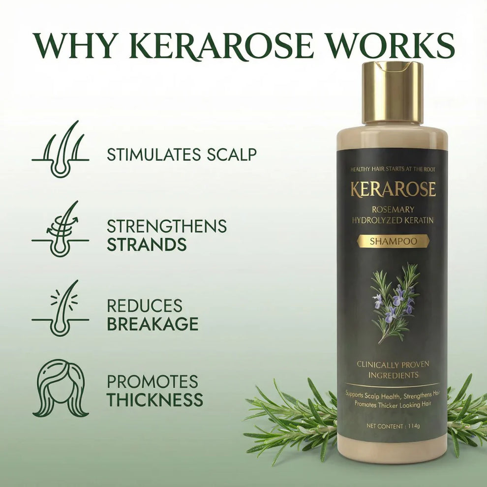 Kerarose Rosemary Shampoo For Hair Growth ( Buy 1 Get 1 Free 🔥)